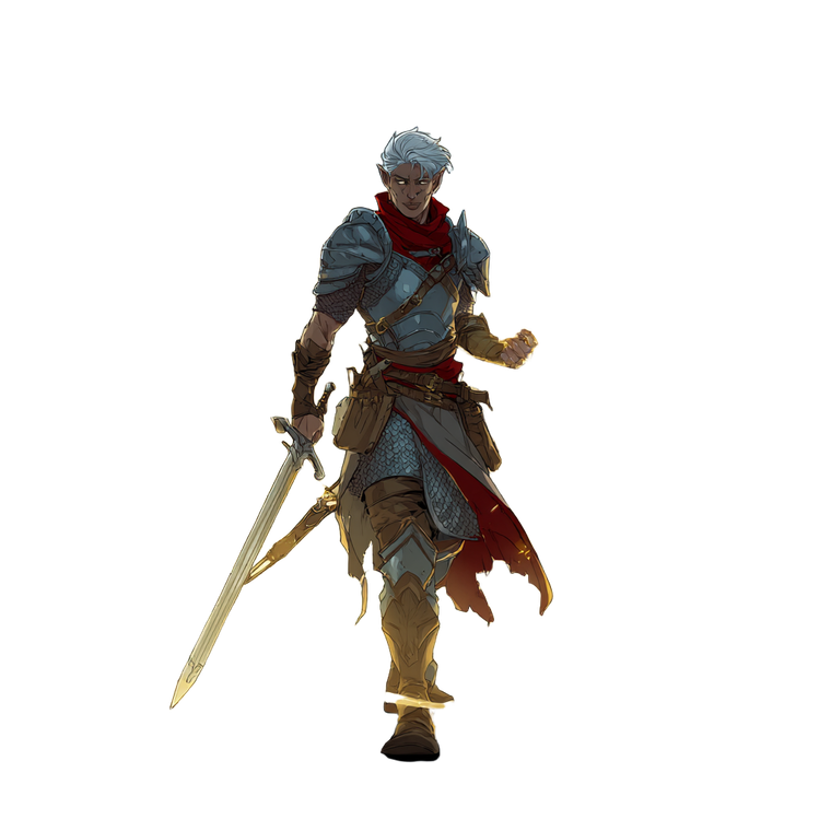 Half-Elf Paladin V8 Vinyl Car Decal Sticker – Waterproof & UV-Resistant 6.826666666666667"