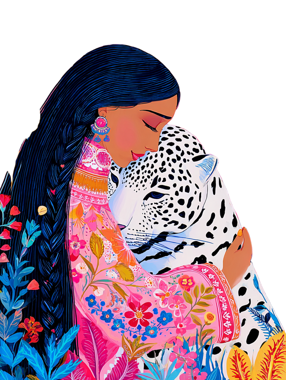 Woman Hugging Cat V2 Vinyl Car Decal Sticker – Waterproof & UV-Resistant 4.1066666666666665"
