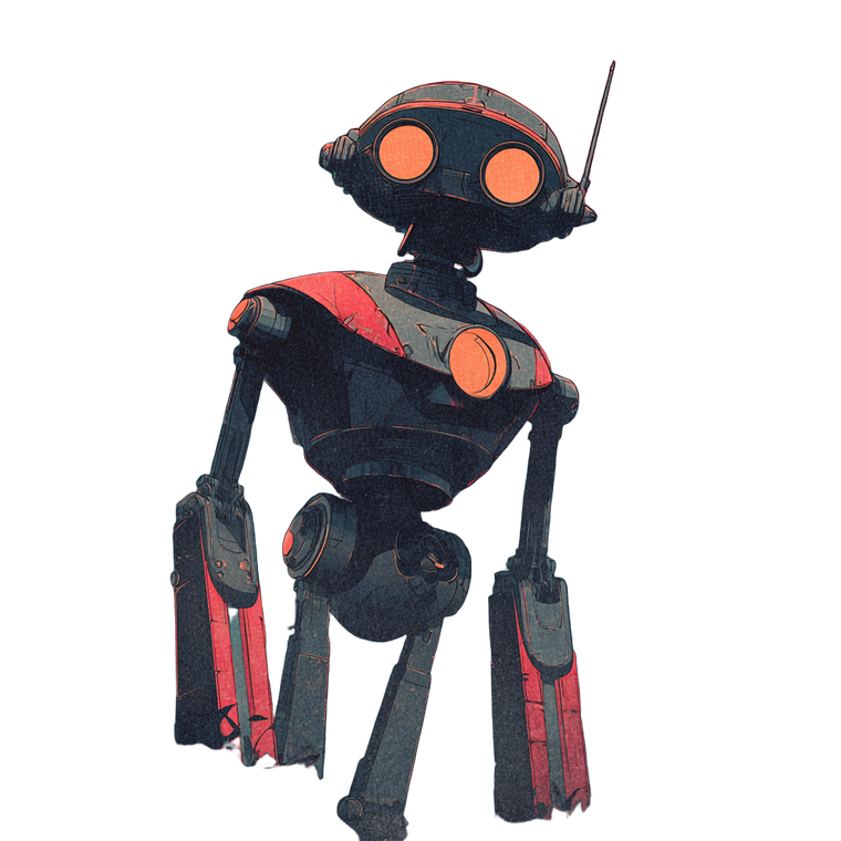 Retro Anime Robot Vinyl Car Decal Sticker – Waterproof & UV-Resistant 3.4133333333333336"