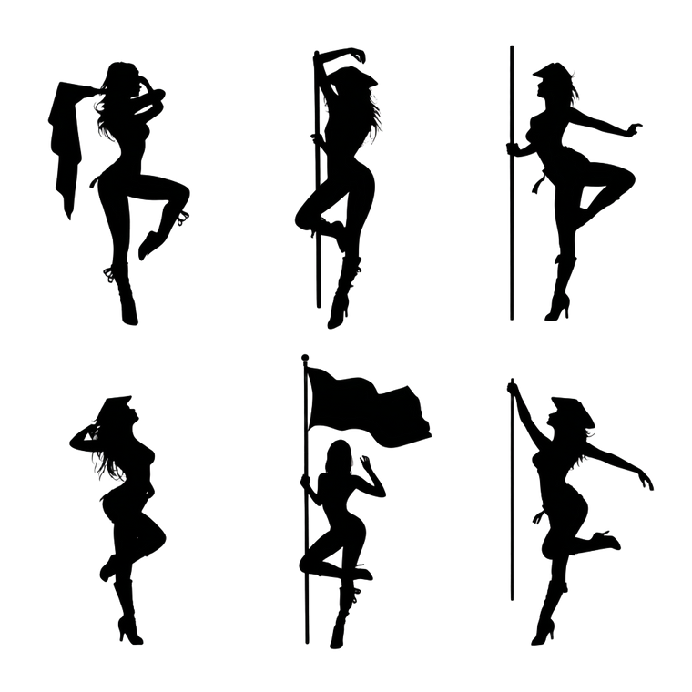 Pole Dancer Silhouette V2 Vinyl Car Decal Sticker – Waterproof & UV-Resistant 3.4133333333333336"