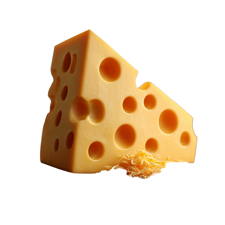 Stylized Emmental Cheese Vinyl Car Decal Sticker – Waterproof & UV-Resistant 6.826666666666667"