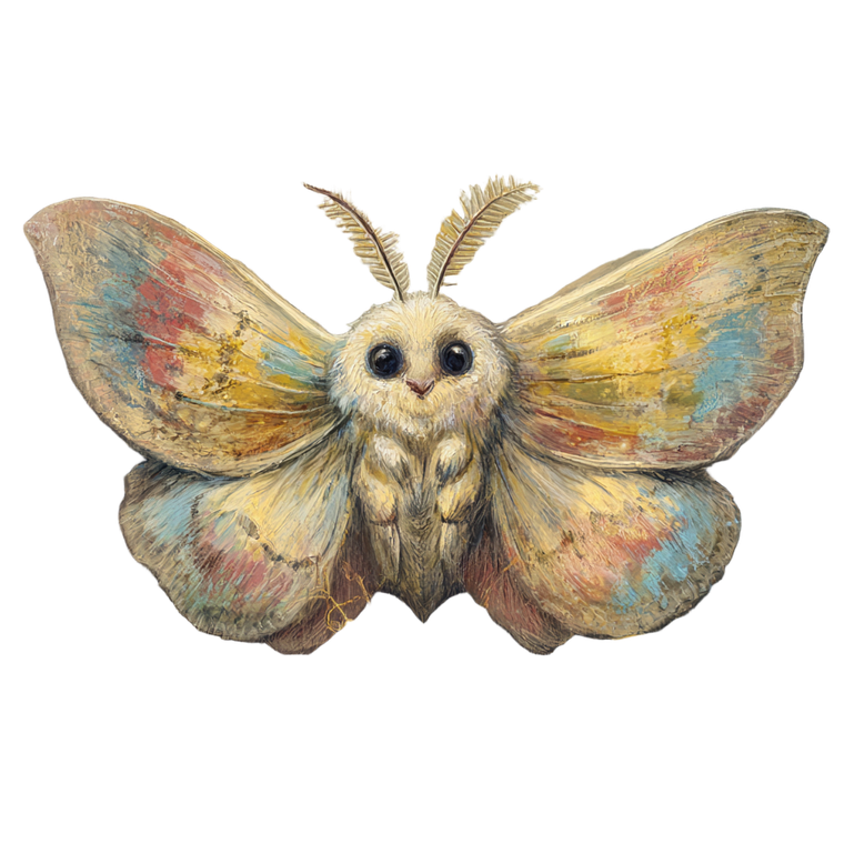 Celebrating Baby Moth Vinyl Car Decal Sticker – Waterproof & UV-Resistant 3.4133333333333336"