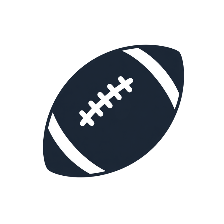 Football Icon Vinyl Car Decal Sticker – Waterproof & UV-Resistant 6.826666666666667"