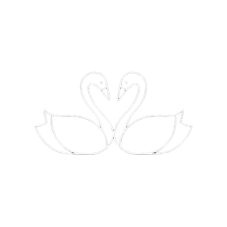 Minimalist Swan Heart Vinyl Car Decal Sticker – Waterproof & UV-Resistant 3.4133333333333336"