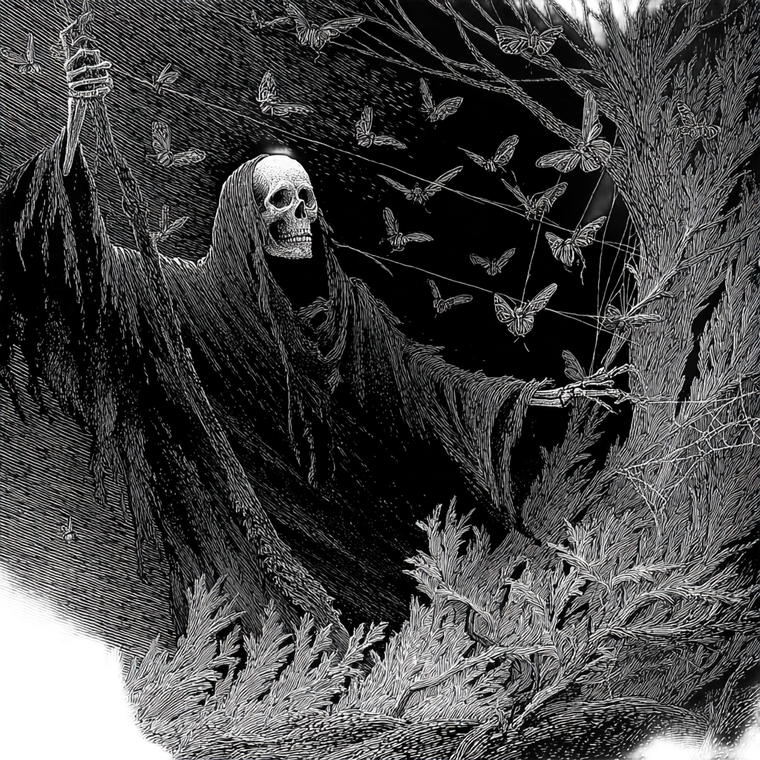 Malevolent Ethereal Wraith Vinyl Car Decal Sticker – Waterproof & UV-Resistant 6.826666666666667"