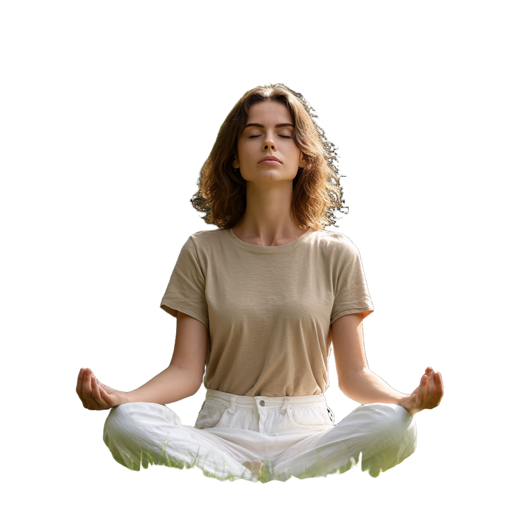 Yoga Practitioner Meditating Vinyl Car Decal Sticker – Waterproof & UV-Resistant 6.826666666666667"