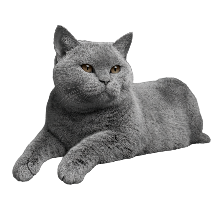 British Shorthair Cat V32 Vinyl Car Decal Sticker – Waterproof & UV-Resistant 3.4133333333333336"