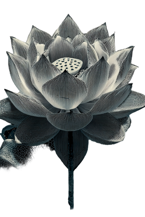 Holy Lotus Illustration Vinyl Car Decal Sticker – Waterproof & UV-Resistant 8.96"