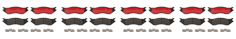 4x Brembo Ceramic Brake Pads | 2002-2006 Dodge Ram 1500, Durango | Low Dust, Quiet, Premium Set Of 4