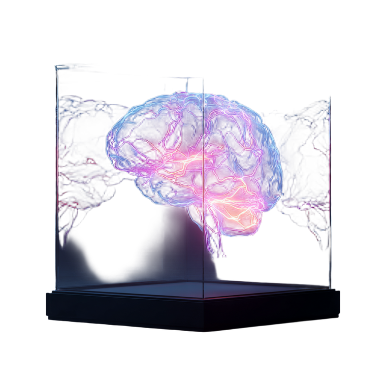 Glowing Neon Brain Vinyl Car Decal Sticker – Waterproof & UV-Resistant 6.826666666666667"