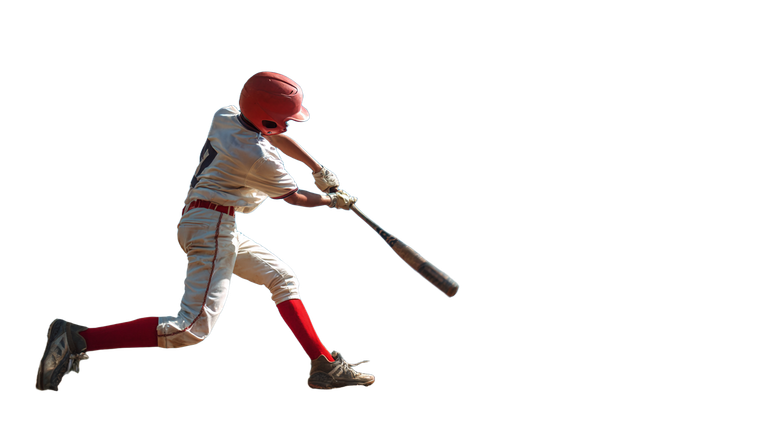 Baseball Player Hitting V3 Vinyl Car Decal Sticker – Waterproof & UV-Resistant 2.72"