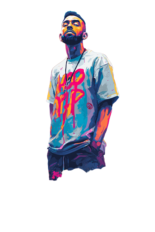 Hip-Hop Urban Art Vinyl Car Decal Sticker – Waterproof & UV-Resistant 8.96"