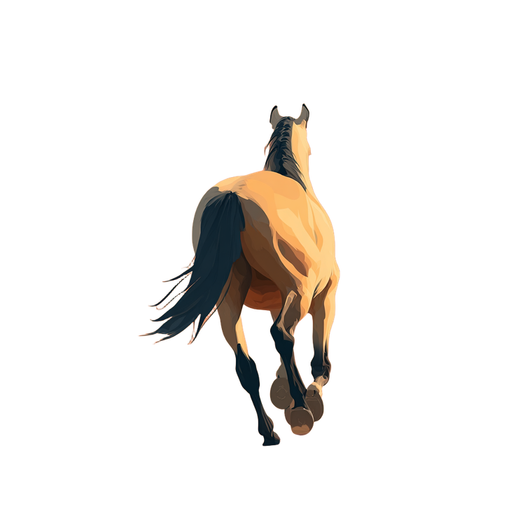 Running Horse Illustration Vinyl Car Decal Sticker – Waterproof & UV-Resistant 3.4133333333333336"