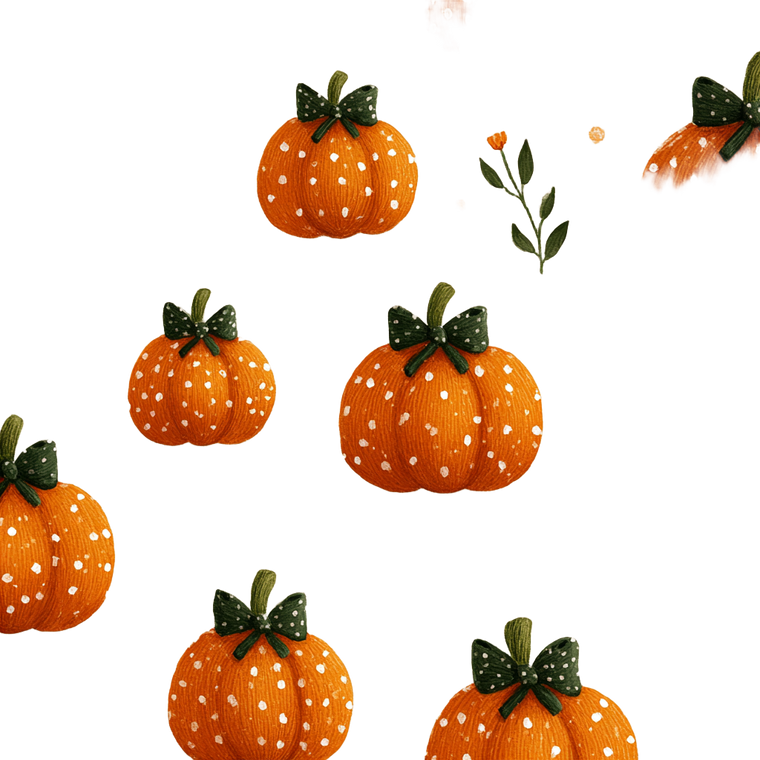 Polka Dot Pumpkins V2 Vinyl Car Decal Sticker – Waterproof & UV-Resistant 6.826666666666667"