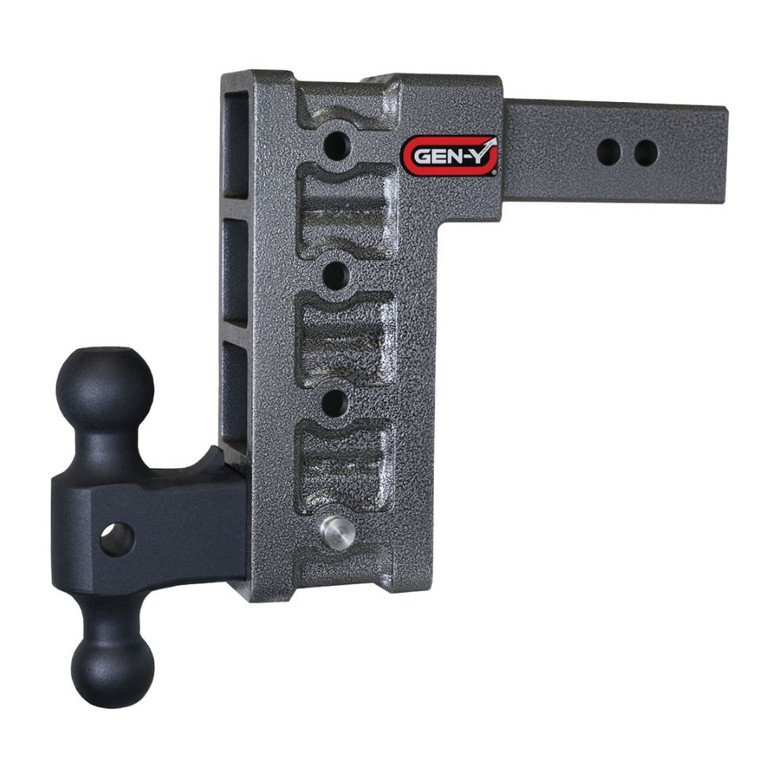 MEGA-DUTY 9 Inch Drop Trailer Ball Mount | 21000 lbs | Fits 2-1/2 Inch Receiver | Adjustable & Versatile