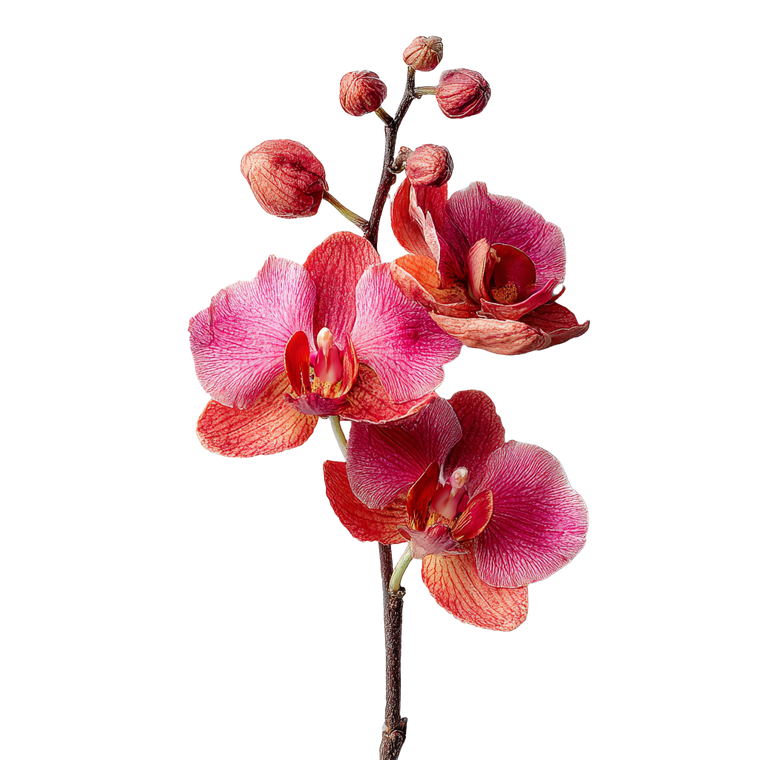 Orchid With Buds Vinyl Car Decal Sticker – Waterproof & UV-Resistant 3.4133333333333336"