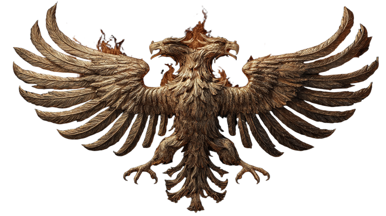 Flaming Double Eagle Vinyl Car Decal Sticker – Waterproof & UV-Resistant 5.4