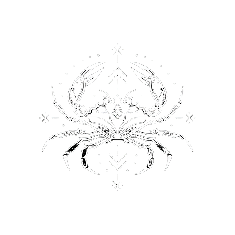 Mystical Crab Logo Vinyl Car Decal Sticker – Waterproof & UV-Resistant 6.826666666666667"