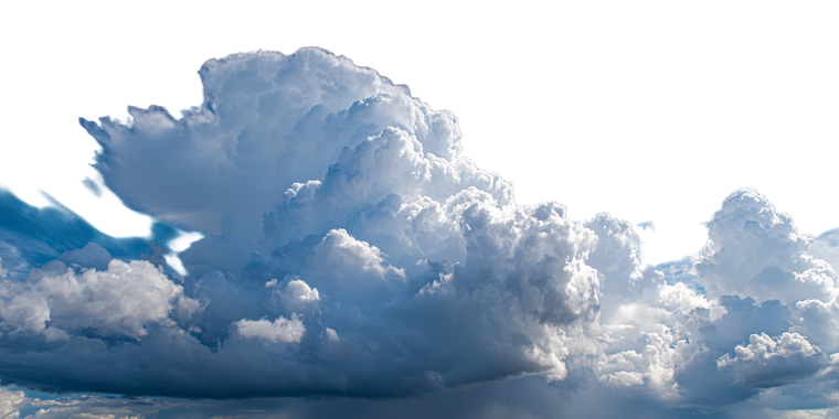 Cumulonimbus Cloud Vinyl Car Decal Sticker – Waterproof & UV-Resistant 2.56"