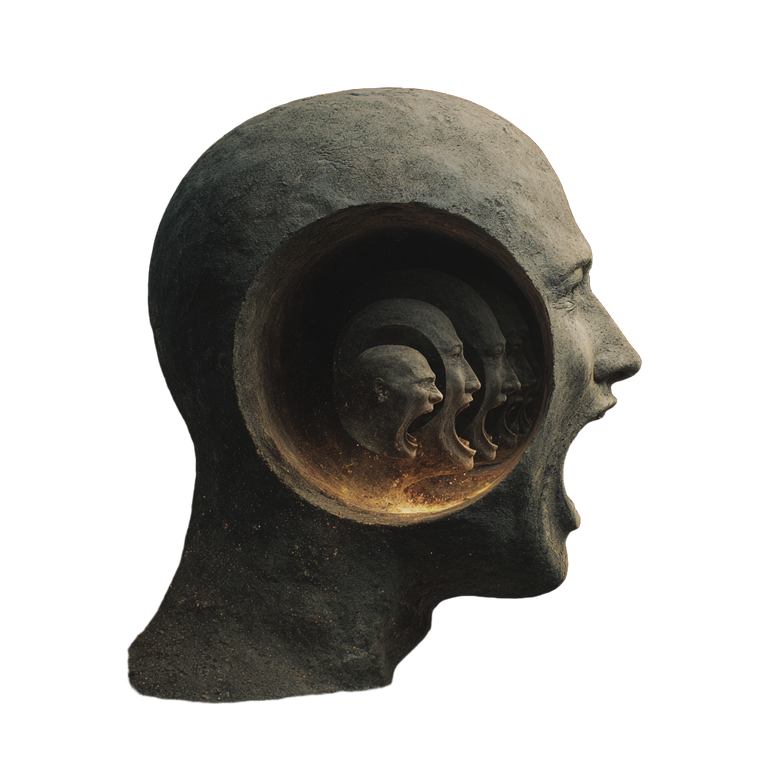 Screaming Stone Head V2 Vinyl Car Decal Sticker – Waterproof & UV-Resistant 3.4133333333333336"