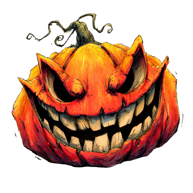 Cartoon Halloween Pumpkin V5 Vinyl Car Decal Sticker – Waterproof & UV-Resistant 6.826666666666667"