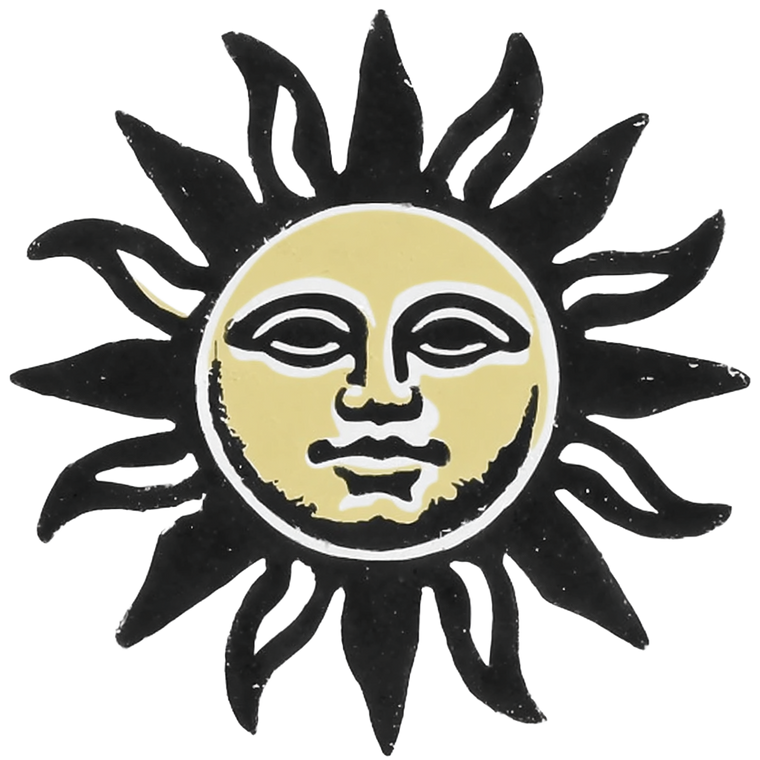 Sun Silhouette Logo Vinyl Car Decal Sticker – Waterproof & UV-Resistant 6.826666666666667"