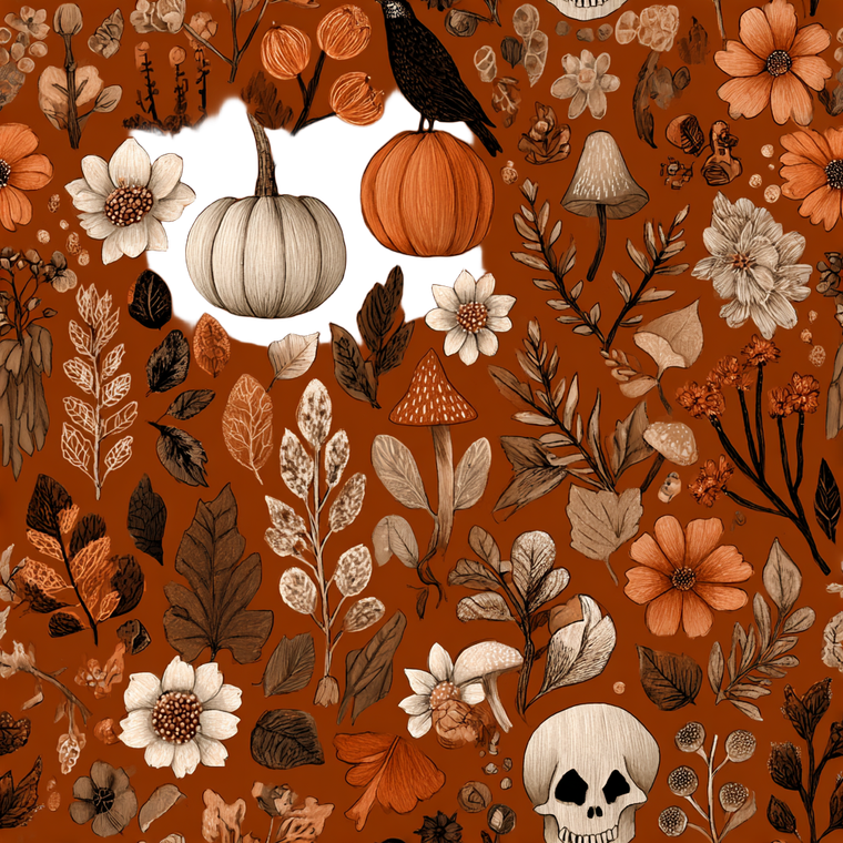 Halloween Flora Fauna Vinyl Car Decal Sticker – Waterproof & UV-Resistant 3.4133333333333336"