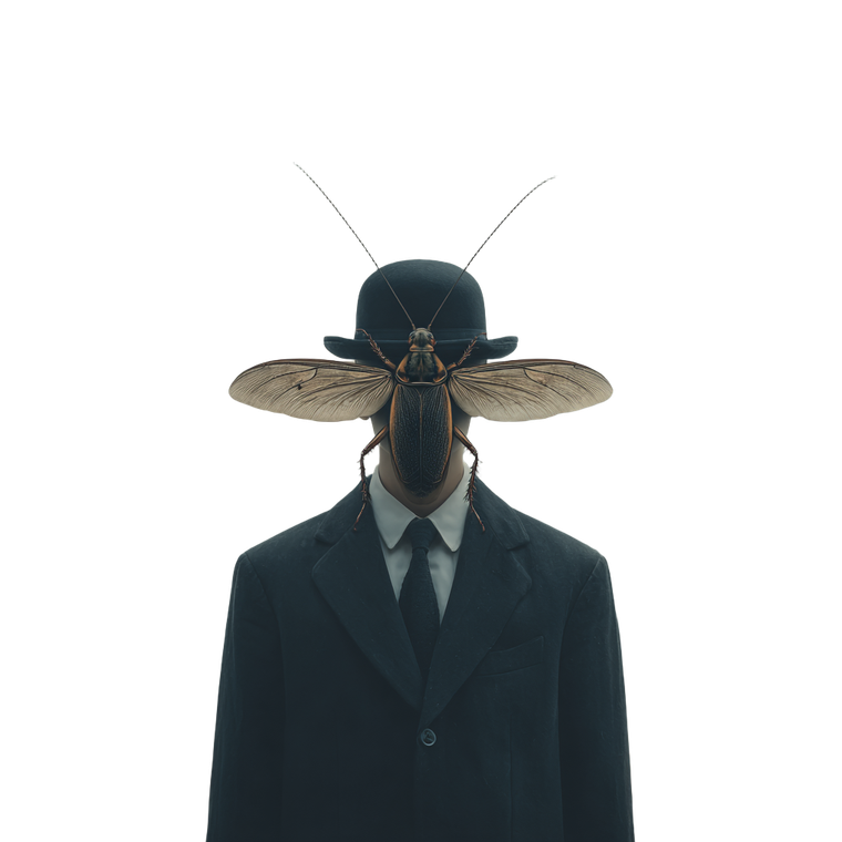 Cockroach Face Obscurity Vinyl Car Decal Sticker – Waterproof & UV-Resistant 6.826666666666667"