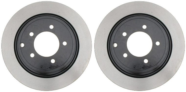 2x Raybestos Black Fusion Street Performance Brake Rotor | Improves Appearance, Minimizes Vibration, Optimal Cooling