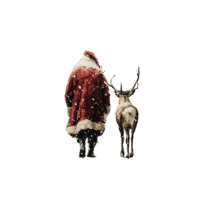 Santa And Reindeer V11 Vinyl Car Decal Sticker – Waterproof & UV-Resistant 6.826666666666667"