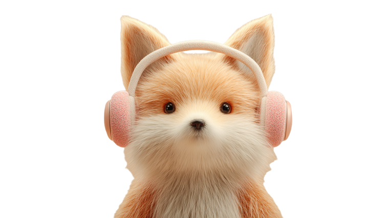 Fox With Headphones Vinyl Car Decal Sticker – Waterproof & UV-Resistant 5.4