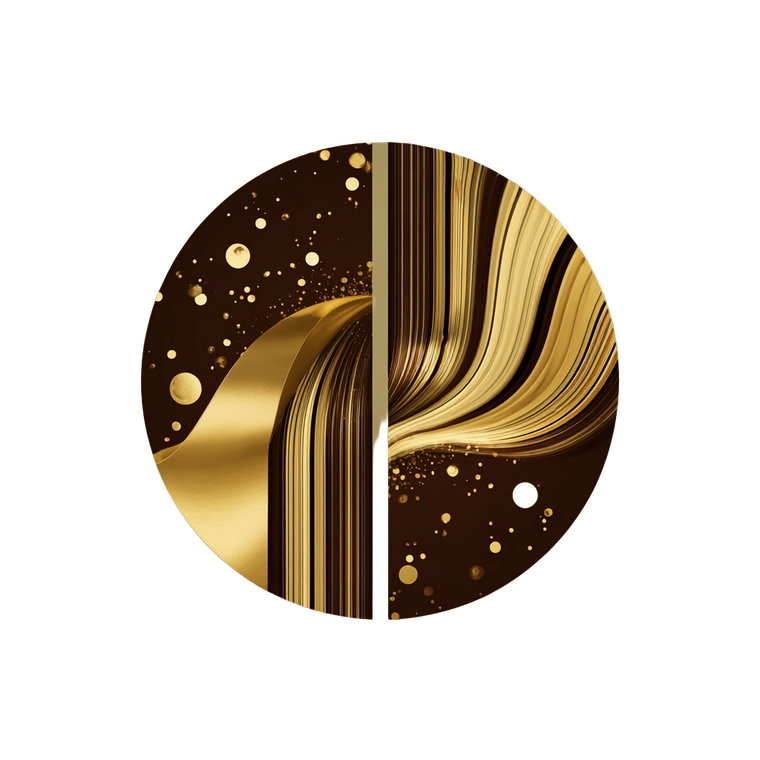 Golden Chocolate Logo Vinyl Car Decal Sticker – Waterproof & UV-Resistant 6.826666666666667"