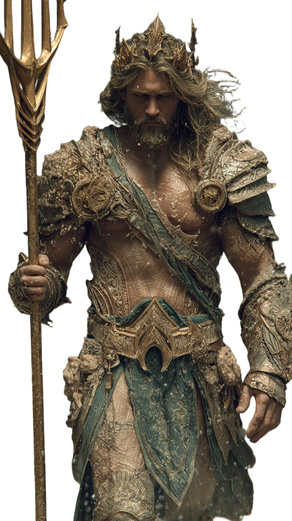 Poseidon Portrait V11 Vinyl Car Decal Sticker – Waterproof & UV-Resistant 9.706666666666667"