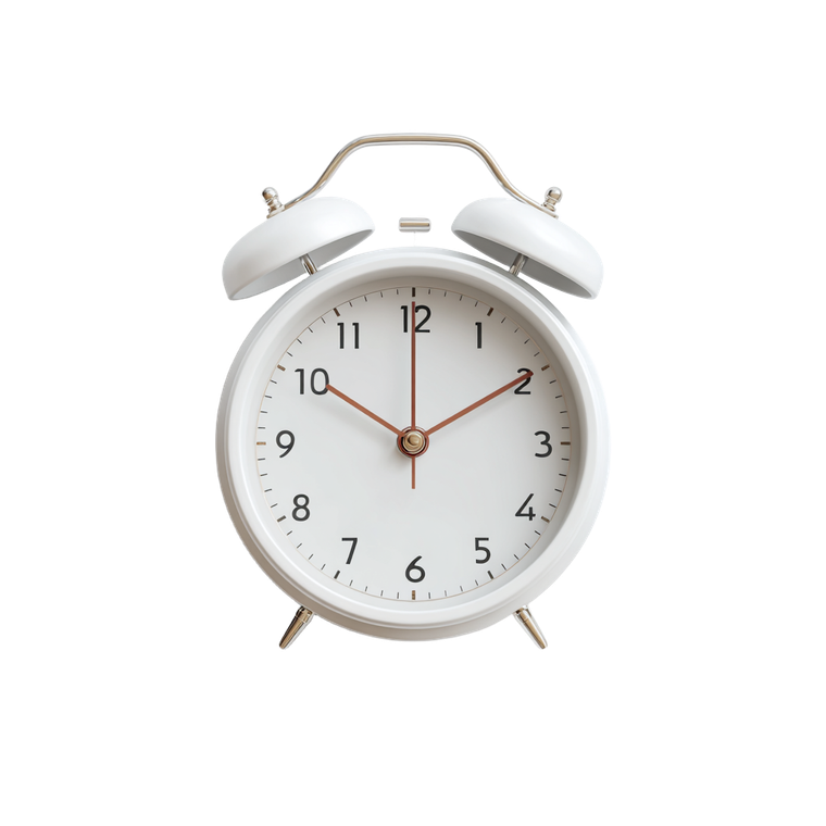 Alarm Clock Flatlay Vinyl Car Decal Sticker – Waterproof & UV-Resistant 6.826666666666667"