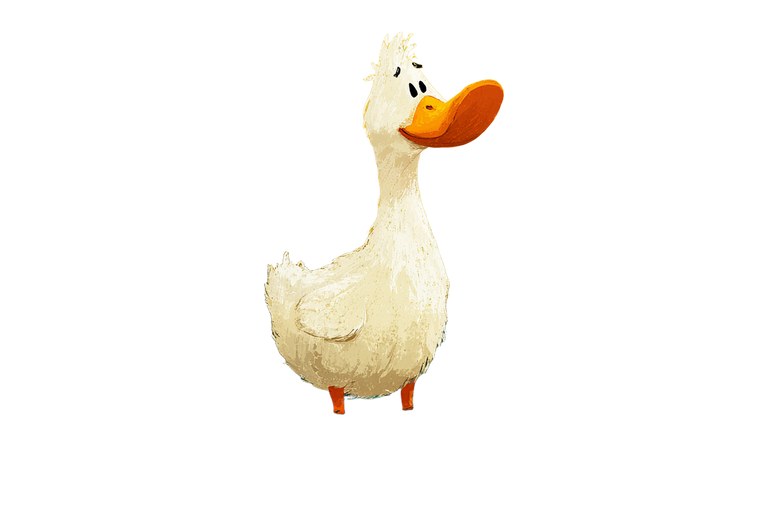 Cute Duck Illustration V9 Vinyl Car Decal Sticker – Waterproof & UV-Resistant 5.97333333333333