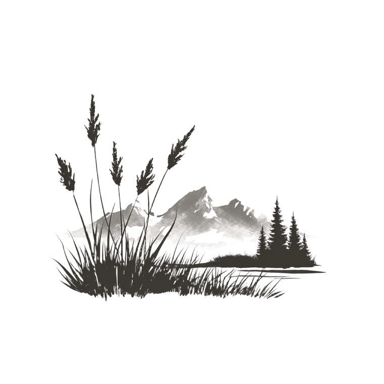 Prairie Grass Logo Vinyl Car Decal Sticker – Waterproof & UV-Resistant 6.826666666666667"
