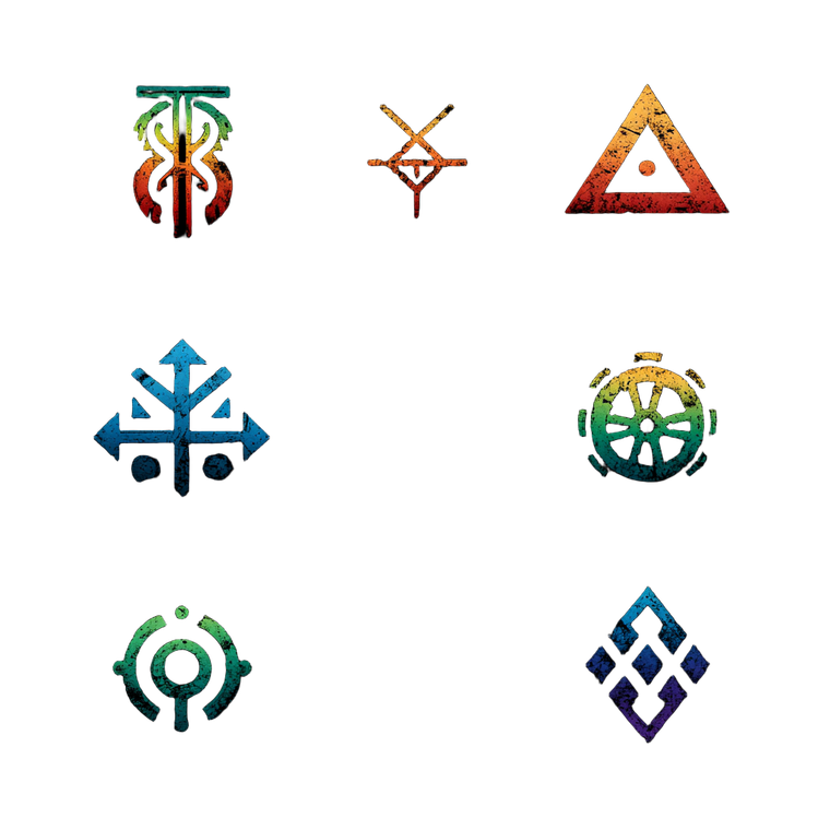 Colorful Symbols Vinyl Car Decal Sticker – Waterproof & UV-Resistant 3.4133333333333336"