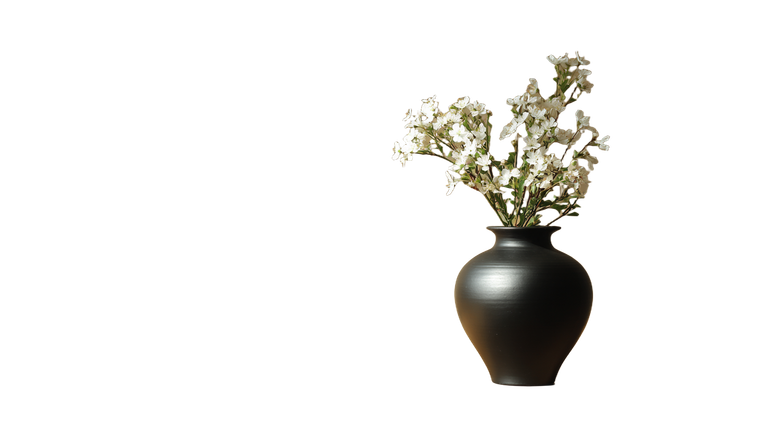 Ceramic Vase Flowers V2 Vinyl Car Decal Sticker – Waterproof & UV-Resistant 2.72"
