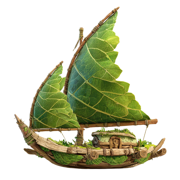 Leaf-Sail Boat Vinyl Car Decal Sticker – Waterproof & UV-Resistant 3.4133333333333336"