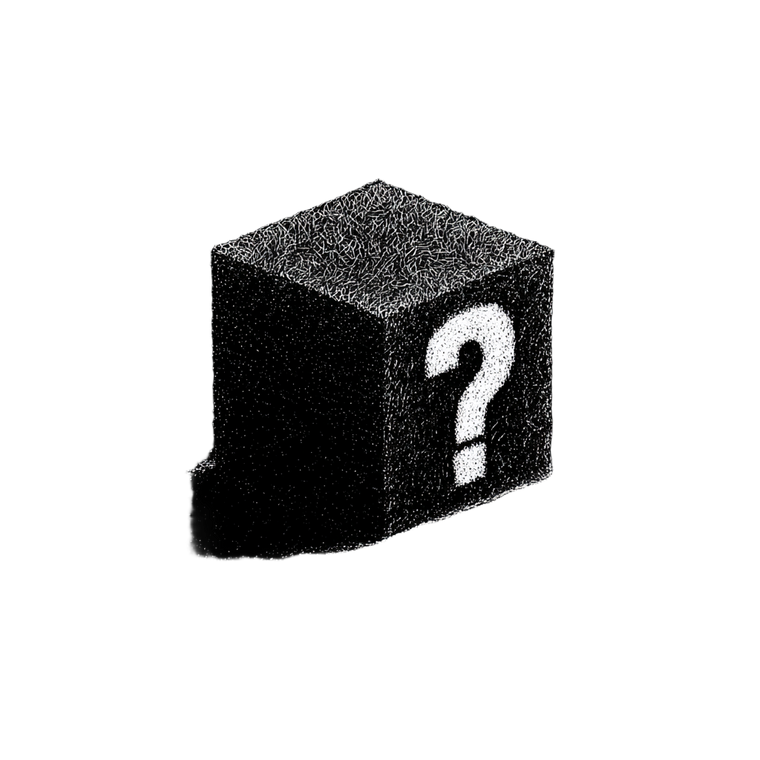 Question Mark Cube V2 Vinyl Car Decal Sticker – Waterproof & UV-Resistant 3.4133333333333336"