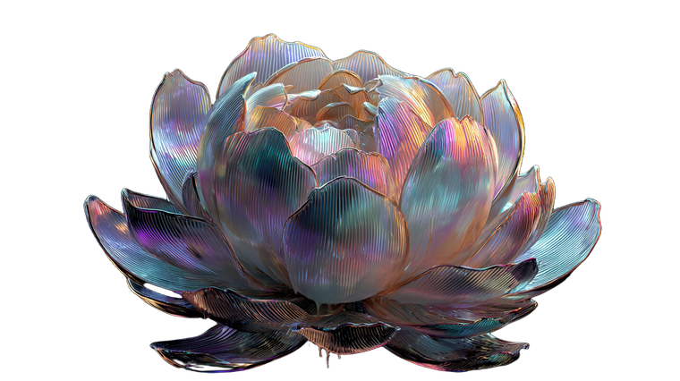 Holographic Flower Bud Vinyl Car Decal Sticker – Waterproof & UV-Resistant 2.72"