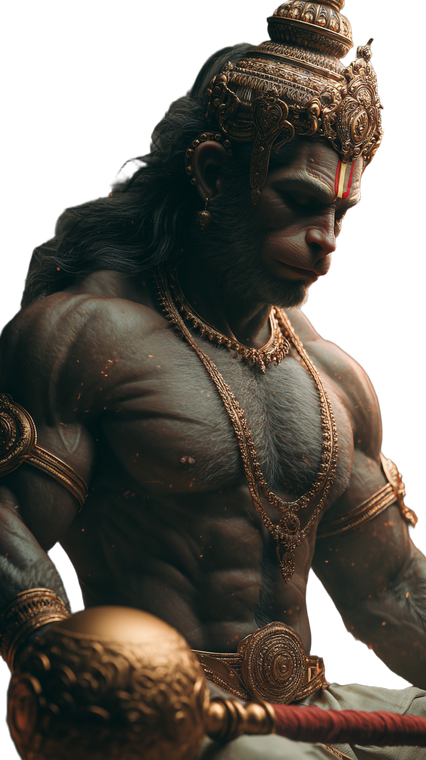 Divine Hanuman Render V2 Vinyl Car Decal Sticker – Waterproof & UV-Resistant 9.706666666666667"