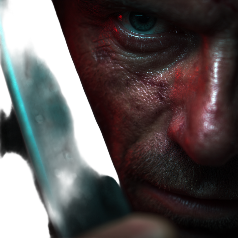 Man With Knife V4 Vinyl Car Decal Sticker – Waterproof & UV-Resistant 3.4133333333333336"