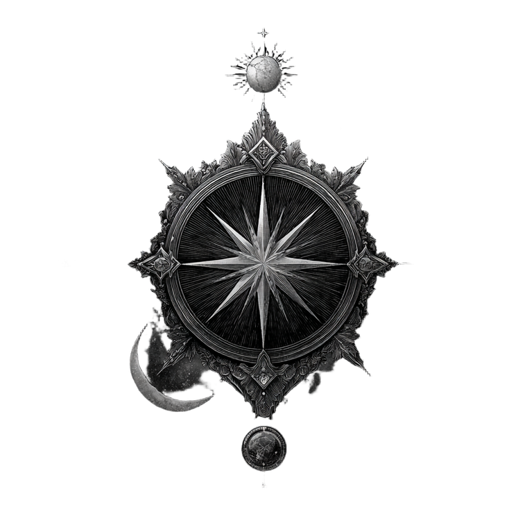 Star And Moon Vinyl Car Decal Sticker – Waterproof & UV-Resistant 6.826666666666667"