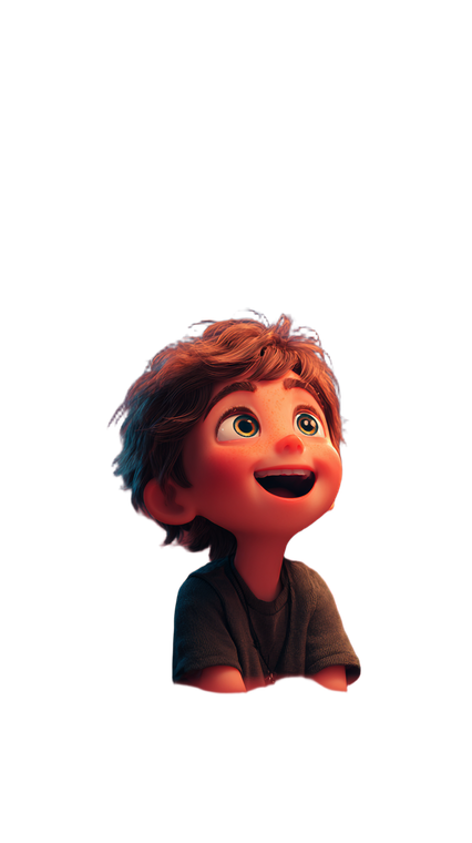Animated Boy Watching Vinyl Car Decal Sticker – Waterproof & UV-Resistant 9.706666666666667"