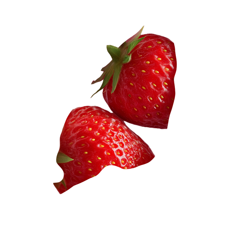 Strawberries In Milk Vinyl Car Decal Sticker – Waterproof & UV-Resistant 3.4133333333333336"