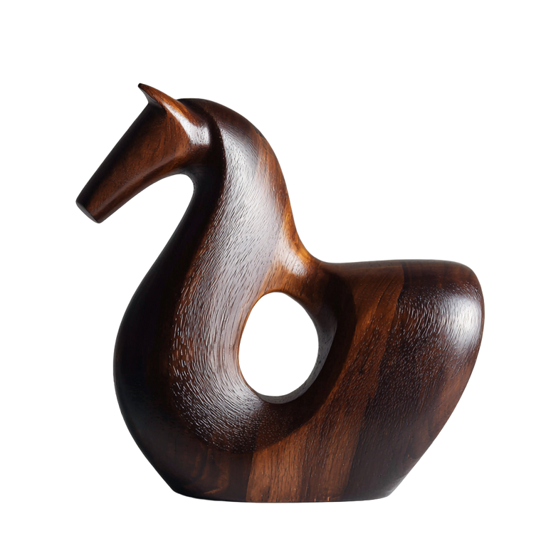 Abstract Walnut Horse Vinyl Car Decal Sticker – Waterproof & UV-Resistant 3.4133333333333336"