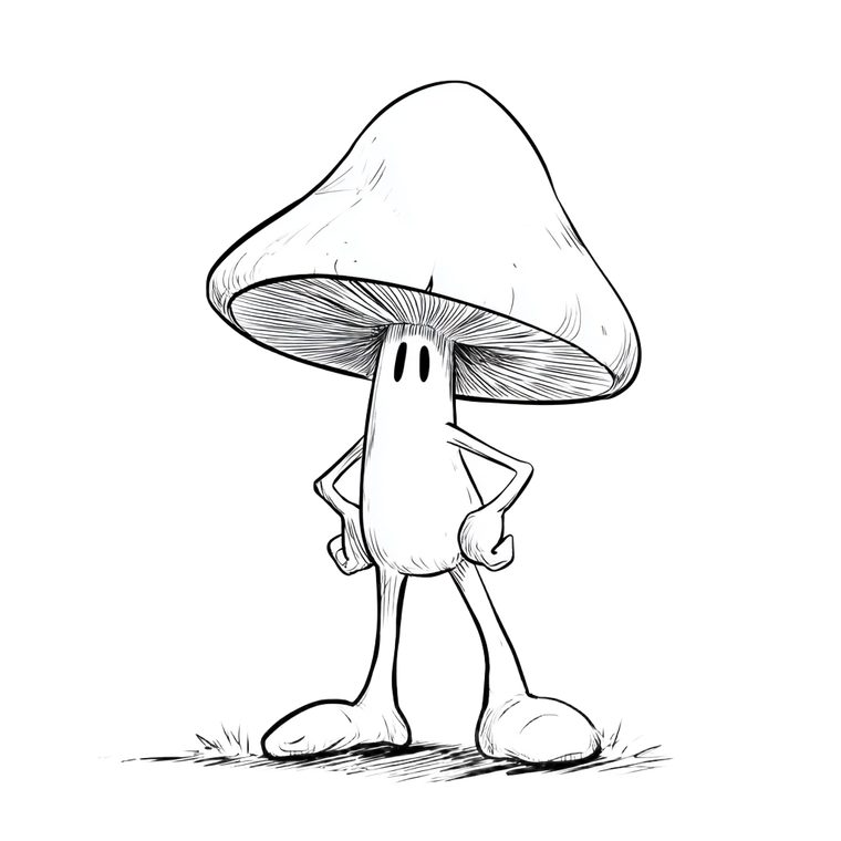 Cartoon Mushroom Character V3 Vinyl Car Decal Sticker – Waterproof & UV-Resistant 3.4133333333333336"