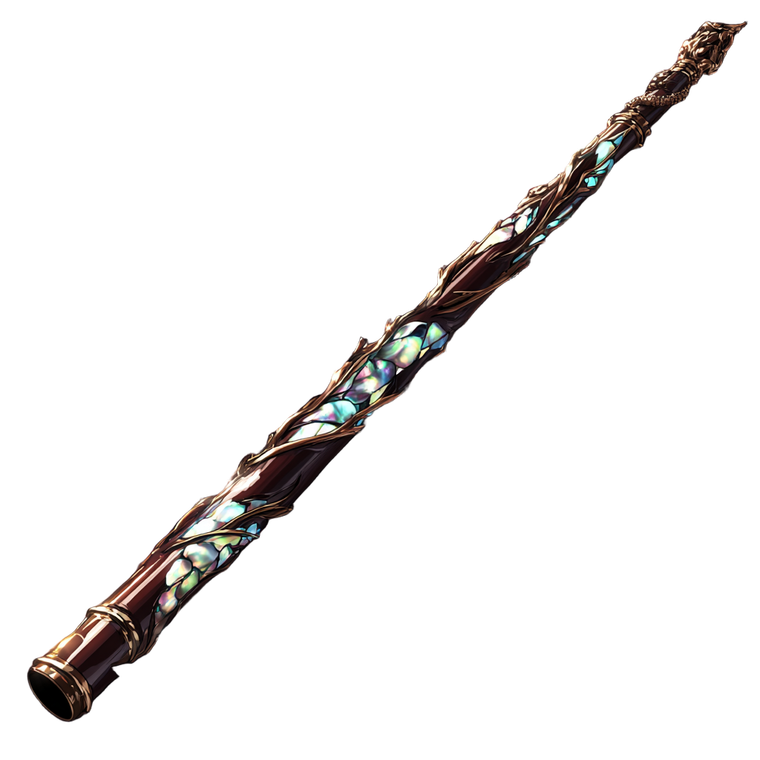 Bronze Pearl Wand V2 Vinyl Car Decal Sticker – Waterproof & UV-Resistant 6.826666666666667"