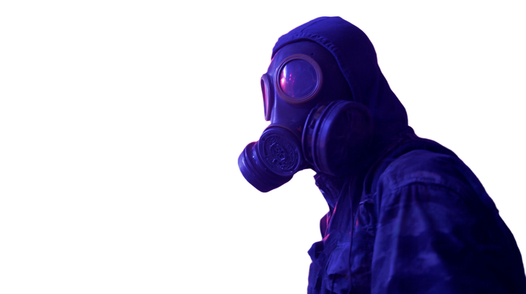 Gasmask Rave Scene Vinyl Car Decal Sticker – Waterproof & UV-Resistant 5.4